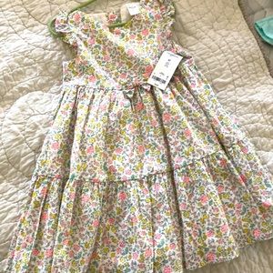 OshKosh floral sleeveless dress with ruffles